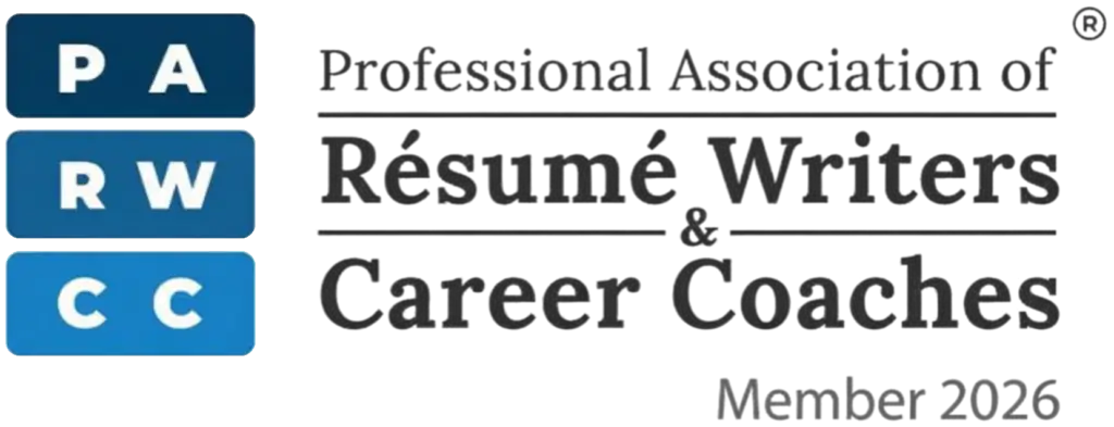 Professional Association of Résumé Writers and Career Coaches 2026 member badge