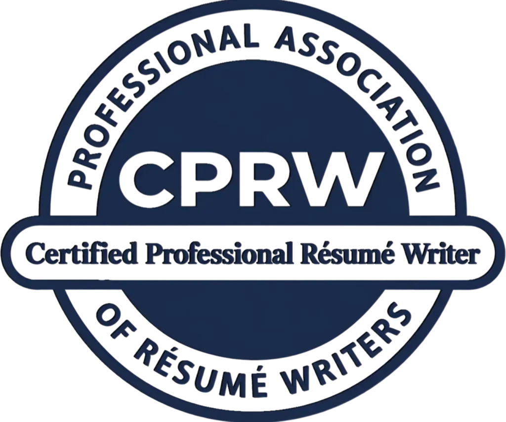 Certified Professional Resume Writer credential badge
